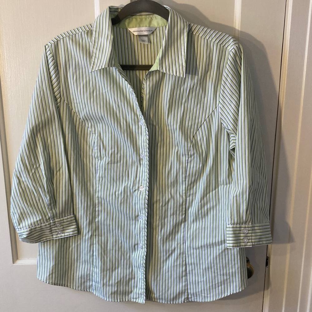 Striped Button-Up Shirt